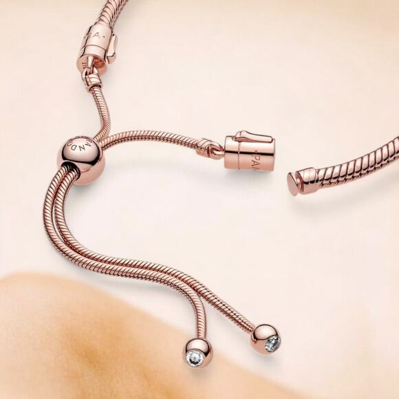 Pandora Moments Snake Chain Slider Bracelet - Picture 4 of 4